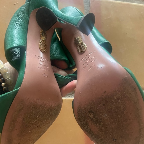 Gorgeous green aquazzura heels in the softest leather - Picture 10 of 11
